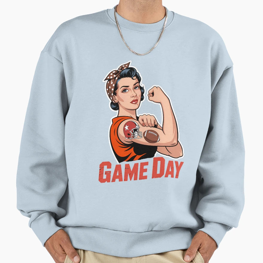 Support Football Game Day Sweatshirt - Custom Art Print for Adults - T-Shirt, Sweatshirt, Hoodie