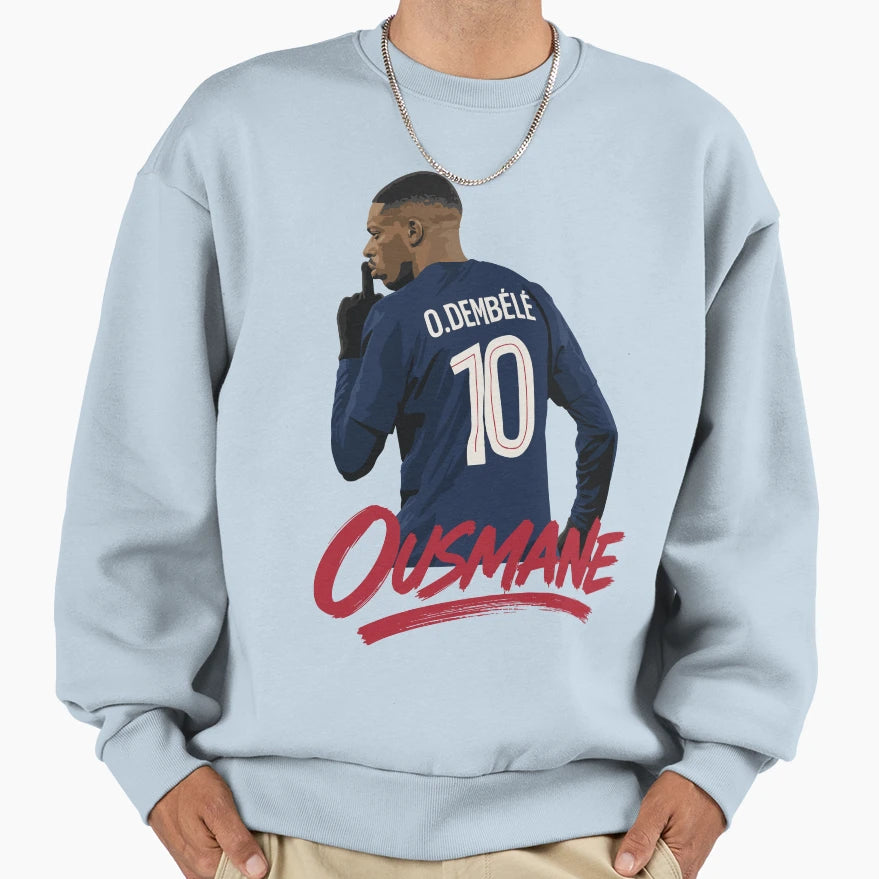 Ousmane Demb L Sweatshirt - Unique Graphic Unisex - T-Shirt, Sweatshirt, Hoodie