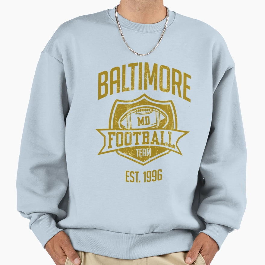Baltimore Football Team Inspired Sweatshirt - Streetwear Style for Adults - T-Shirt, Sweatshirt, Hoodie