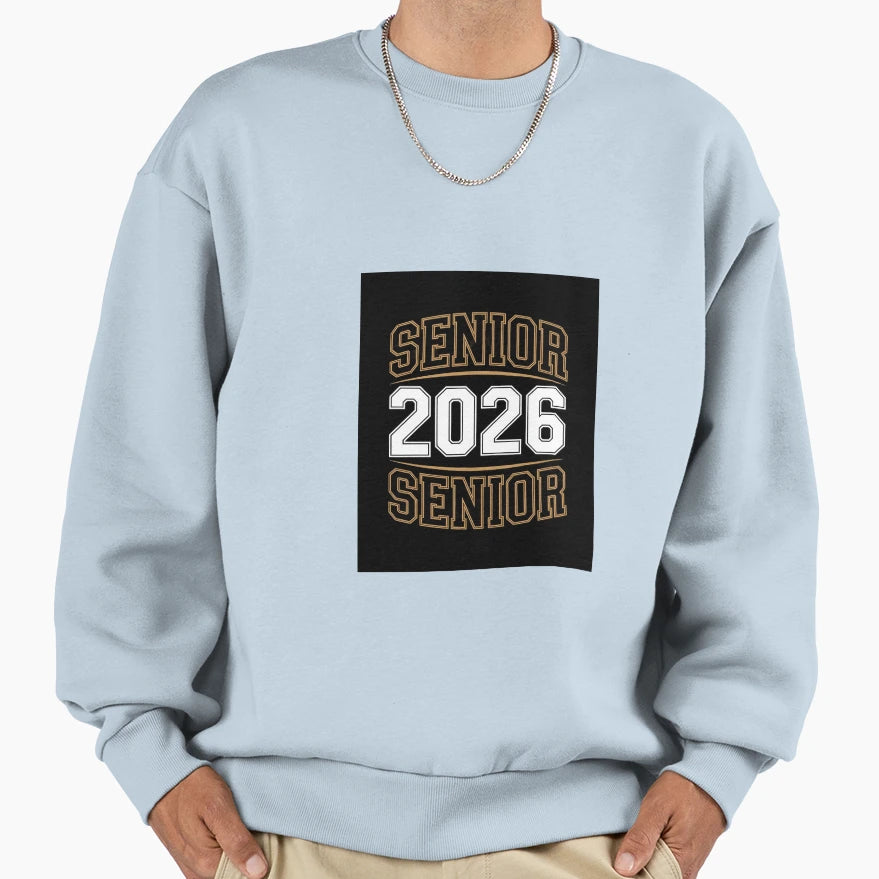 Groovy Senior 2026 Class 2026 Sweatshirt - Aesthetic Graphic Unisex - T-Shirt, Sweatshirt, Hoodie
