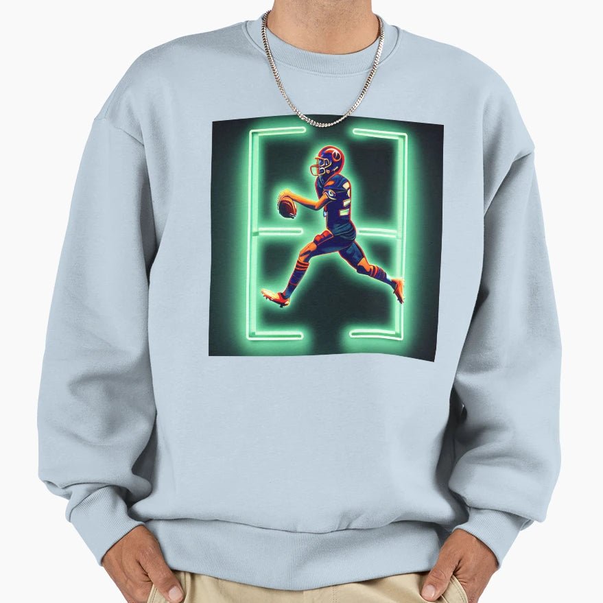 Football Player Sweatshirt - Unique Graphic Men Women - T-Shirt, Sweatshirt, Hoodie