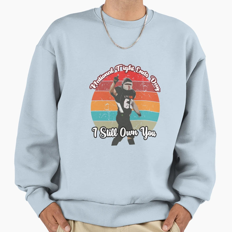 National Tight Ends Day Sweatshirt - Minimalist Print Men Women - T-Shirt, Sweatshirt, Hoodie