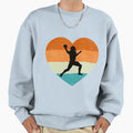 Valentines Day Football Player Heart T-Shirt - Graphic Print Unisex - T-Shirt, Sweatshirt, Hoodie