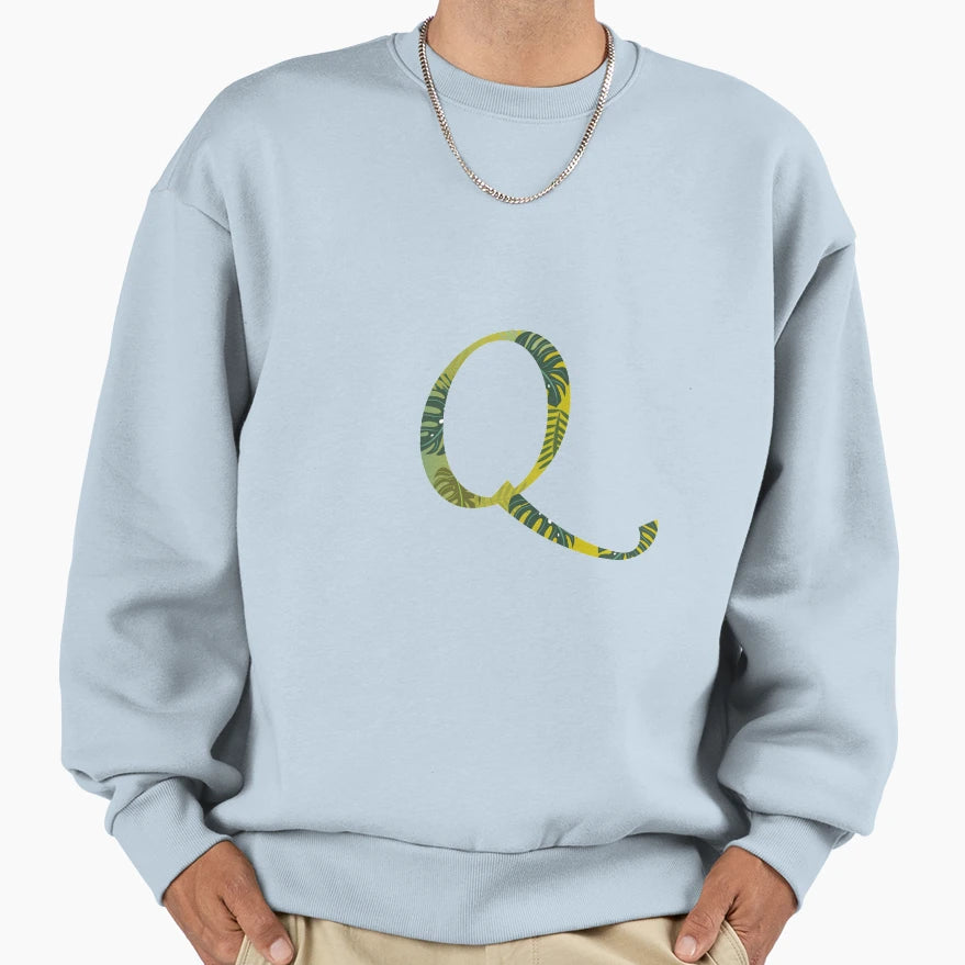 Letter Q Sweatshirt - Streetwear Style for Adults - T-Shirt, Sweatshirt, Hoodie