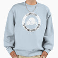 Football Couple Love You End Zone Sweatshirt - Custom Art Print for Adults - T-Shirt, Sweatshirt, Hoodie