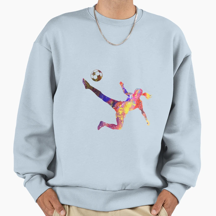 Kicking Ball Air Art I Sweatshirt - Fun Novelty Design Men Women - T-Shirt, Sweatshirt, Hoodie