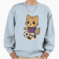 Soccer Player Cat Sweatshirt - Novelty Apparel Unisex - T-Shirt, Sweatshirt, Hoodie