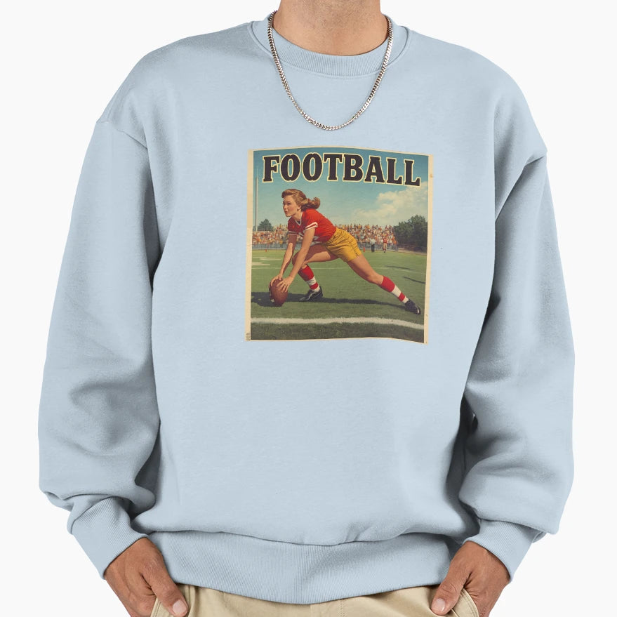 Womens American Football Sweatshirt - Unique Graphic for Adults - T-Shirt, Sweatshirt, Hoodie