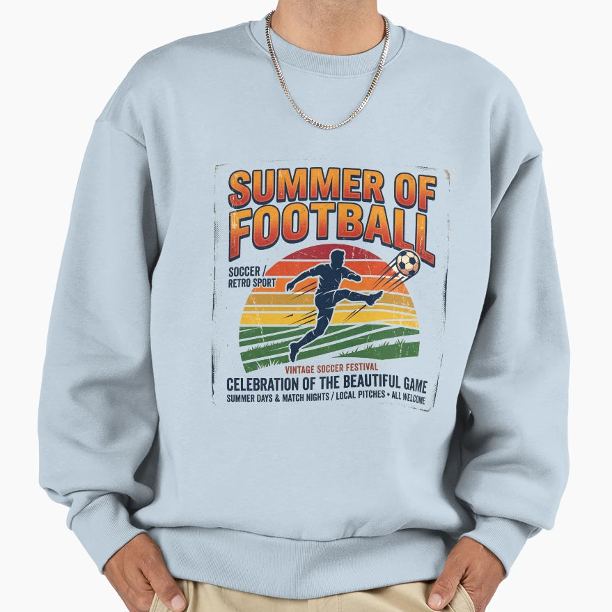 Summer Football Sweatshirt - Novelty Apparel Unisex - T-Shirt, Sweatshirt, Hoodie