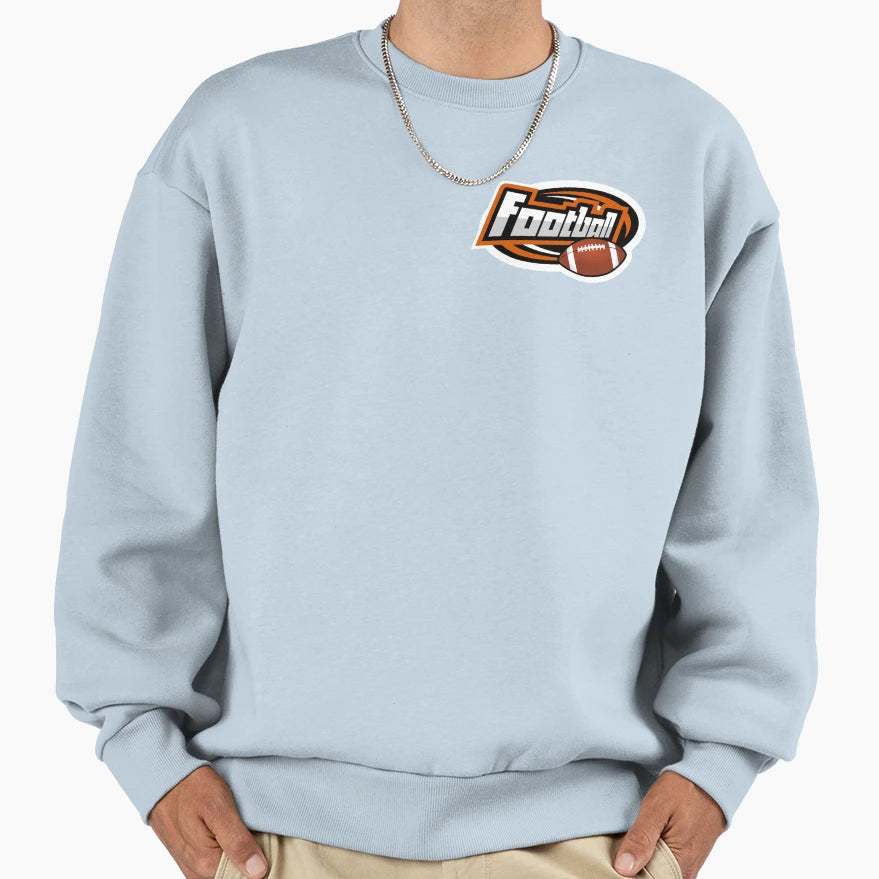 American Football Logo Sweatshirt - Casual Everyday Wear Men Women - T-Shirt, Sweatshirt, Hoodie