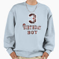 3Rd Birthday 3 Years Old Football Sweatshirt - Aesthetic Graphic Unisex - T-Shirt, Sweatshirt, Hoodie