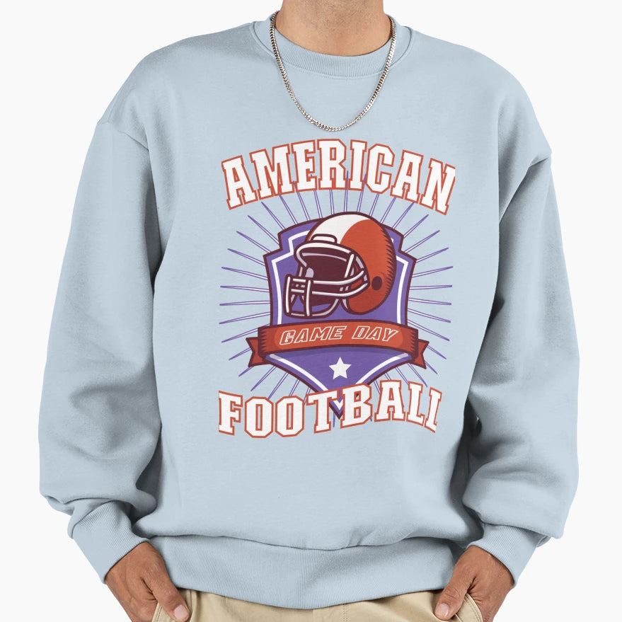 American Football Game Day Team T-Shirt - Fun Novelty Design Men Women - T-Shirt, Sweatshirt, Hoodie