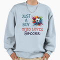 Just Who Loves Soccer Sweatshirt - Custom Art Print for Adults - T-Shirt, Sweatshirt, Hoodie