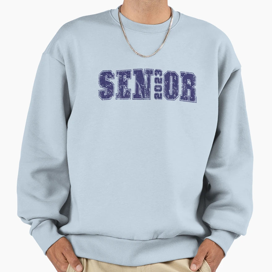 Senior 2023 High School College Sweatshirt - Aesthetic Graphic for Adults - T-Shirt, Sweatshirt, Hoodie