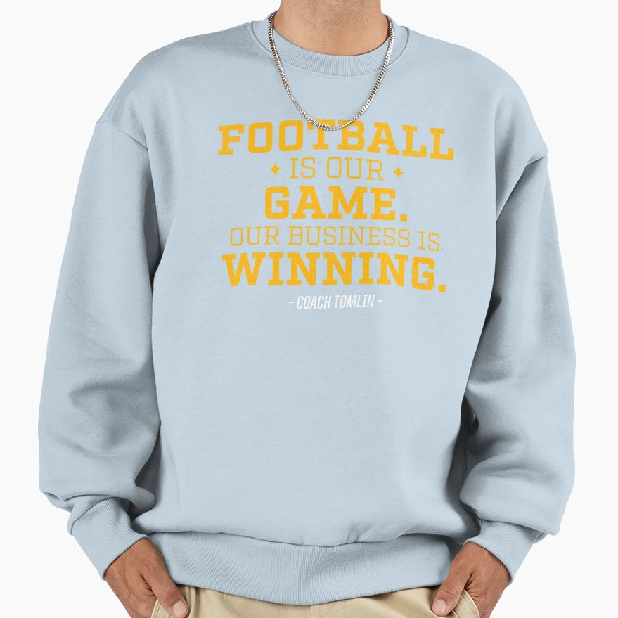 Football Is Our Game Our Sweatshirt - Fun Novelty Design Men Women - T-Shirt, Sweatshirt, Hoodie