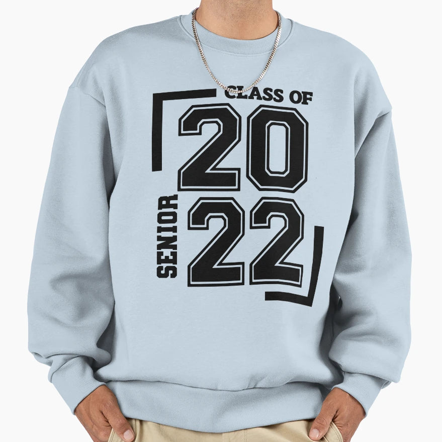 Seniors Class 2022 Graduation Sweatshirt - Minimalist Print Unisex - T-Shirt, Sweatshirt, Hoodie