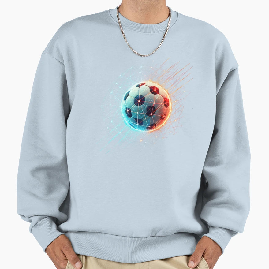 Football Soccer Nexus Electric Sweatshirt - Custom Art Print for Adults - T-Shirt, Sweatshirt, Hoodie