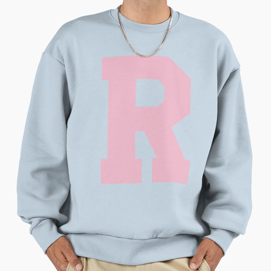 Alphabet Rose R Sports Letter R Sweatshirt - Streetwear Style for Adults - T-Shirt, Sweatshirt, Hoodie