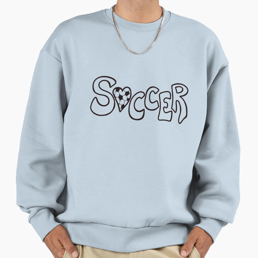 Soccer Love Sweatshirt - Aesthetic Graphic Unisex - T-Shirt, Sweatshirt, Hoodie