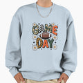 Game Day Checkered Football Sweatshirt - Trendy Graphic for Adults - T-Shirt, Sweatshirt, Hoodie