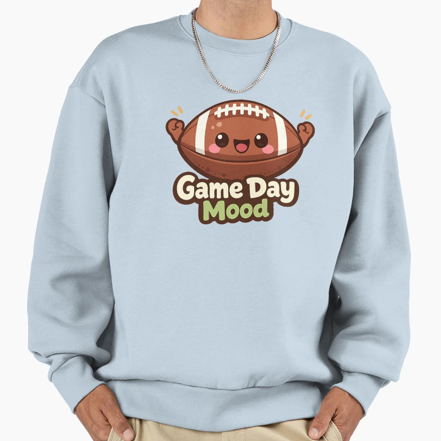 American Football Game Day Mood Sweatshirt - Minimalist Print Men Women - T-Shirt, Sweatshirt, Hoodie