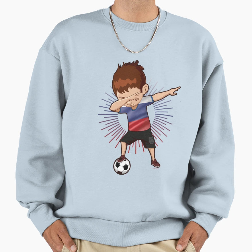 Football Soccer Dab Russia Sweatshirt - Streetwear Style Men Women - T-Shirt, Sweatshirt, Hoodie