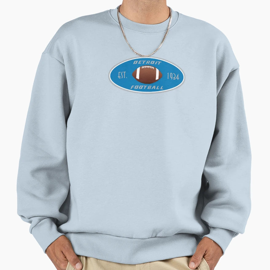 Detroit Football Sweatshirt - Custom Art Print for Adults - T-Shirt, Sweatshirt, Hoodie
