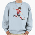 Anime Footballer Powerful Shot 67 Sweatshirt - Graphic Print for Adults - T-Shirt, Sweatshirt, Hoodie