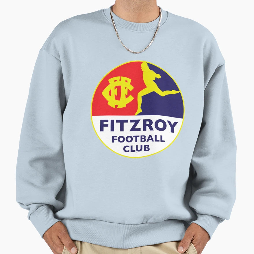 Fitzroy Football Club Afl Australian Sweatshirt - Minimalist Print Unisex - T-Shirt, Sweatshirt, Hoodie