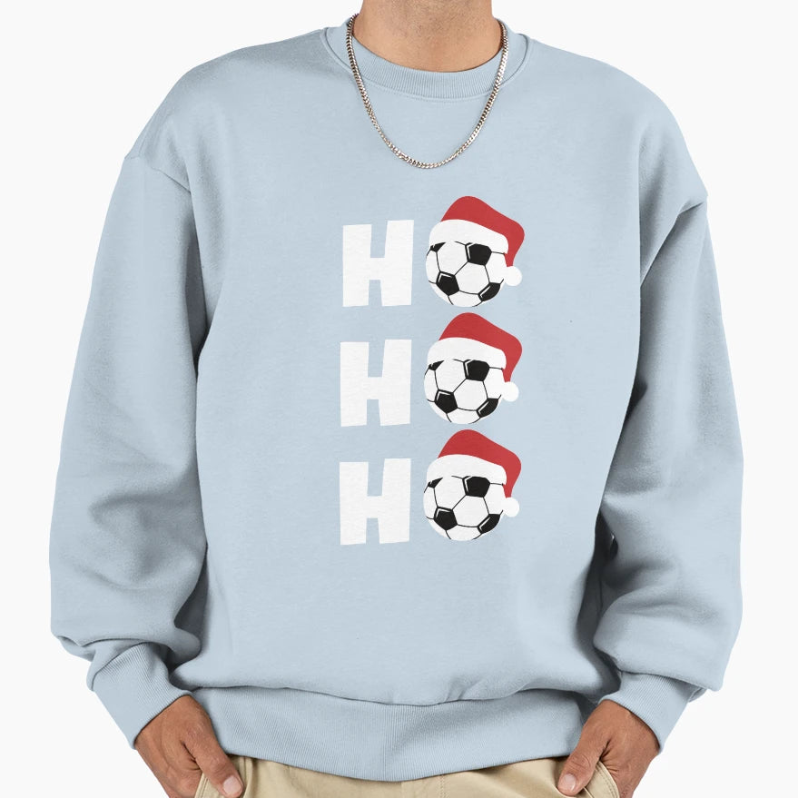 Gift Soccer Player Coach Ho Ho Sweatshirt - Fun Novelty Design for Adults - T-Shirt, Sweatshirt, Hoodie