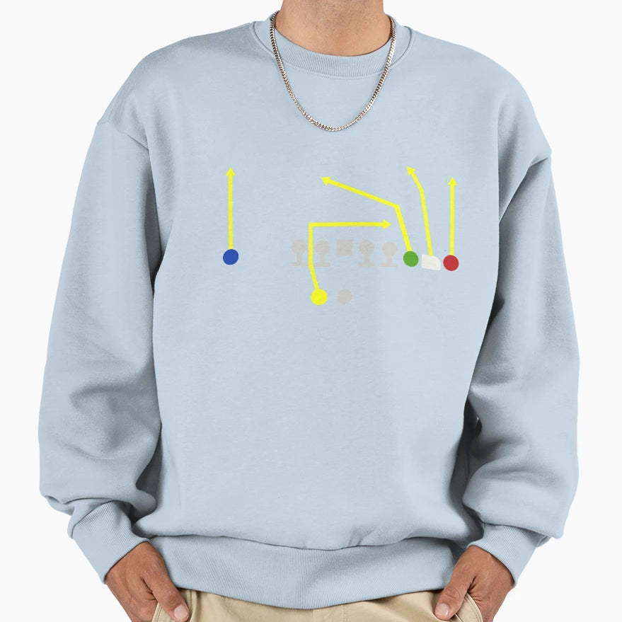 Ncaa Football Four Verticals Sweatshirt - Fun Novelty Design Men Women - T-Shirt, Sweatshirt, Hoodie