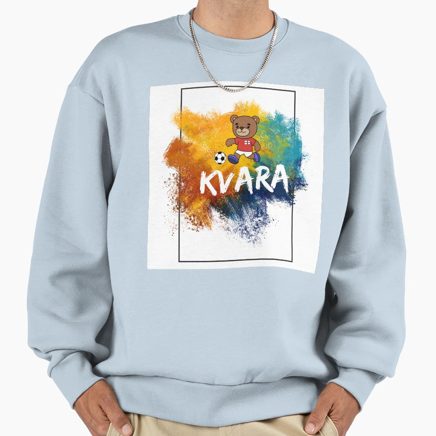 Kvara Bear Sweatshirt - Unique Graphic Unisex - T-Shirt, Sweatshirt, Hoodie