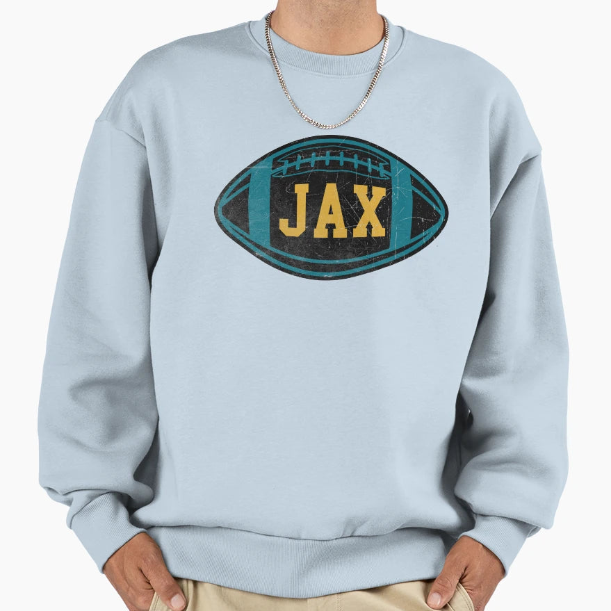 Jacksonville Throwback Football Sweatshirt - Trendy Graphic Unisex - T-Shirt, Sweatshirt, Hoodie