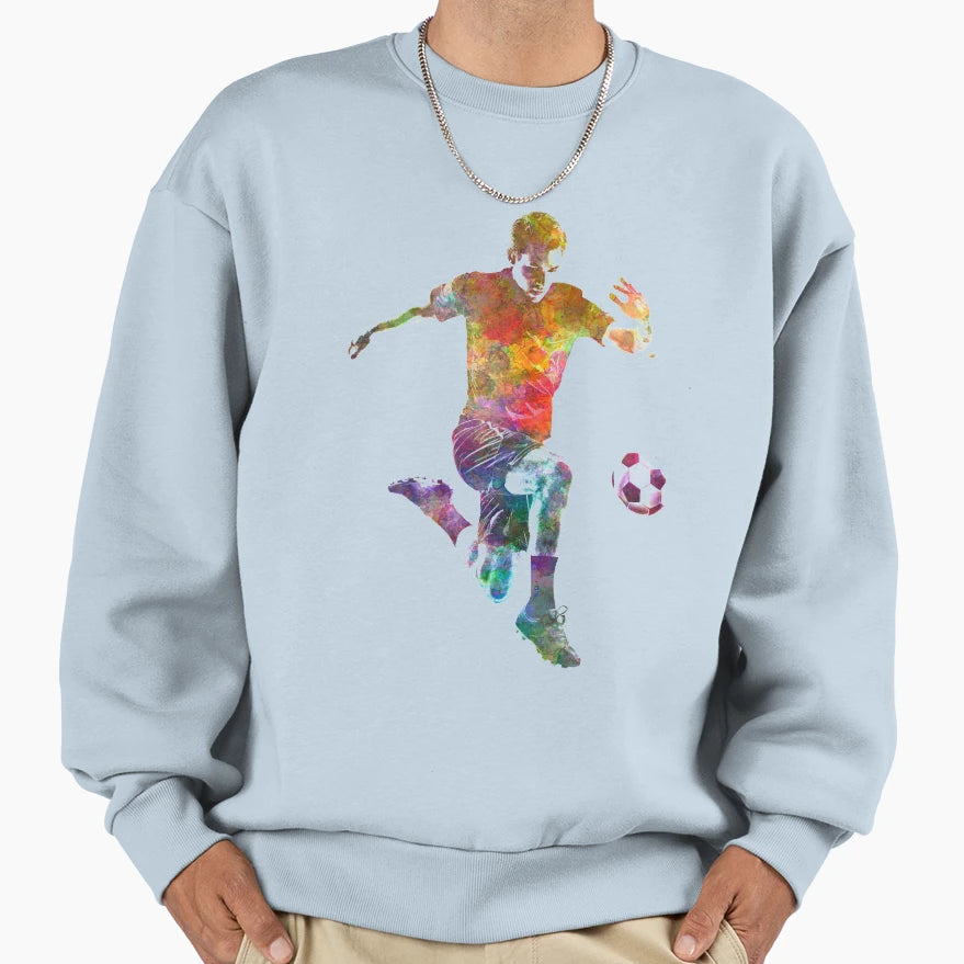 Soccer Football Player 09 Sweatshirt - Custom Art Print Unisex - T-Shirt, Sweatshirt, Hoodie