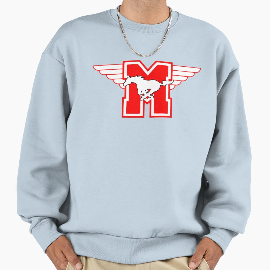 Hami Lton Mustangs Hockey Team Sweatshirt - Aesthetic Graphic for Adults - T-Shirt, Sweatshirt, Hoodie