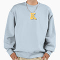 Yellow Letter K Sweatshirt - Streetwear Style Unisex - T-Shirt, Sweatshirt, Hoodie