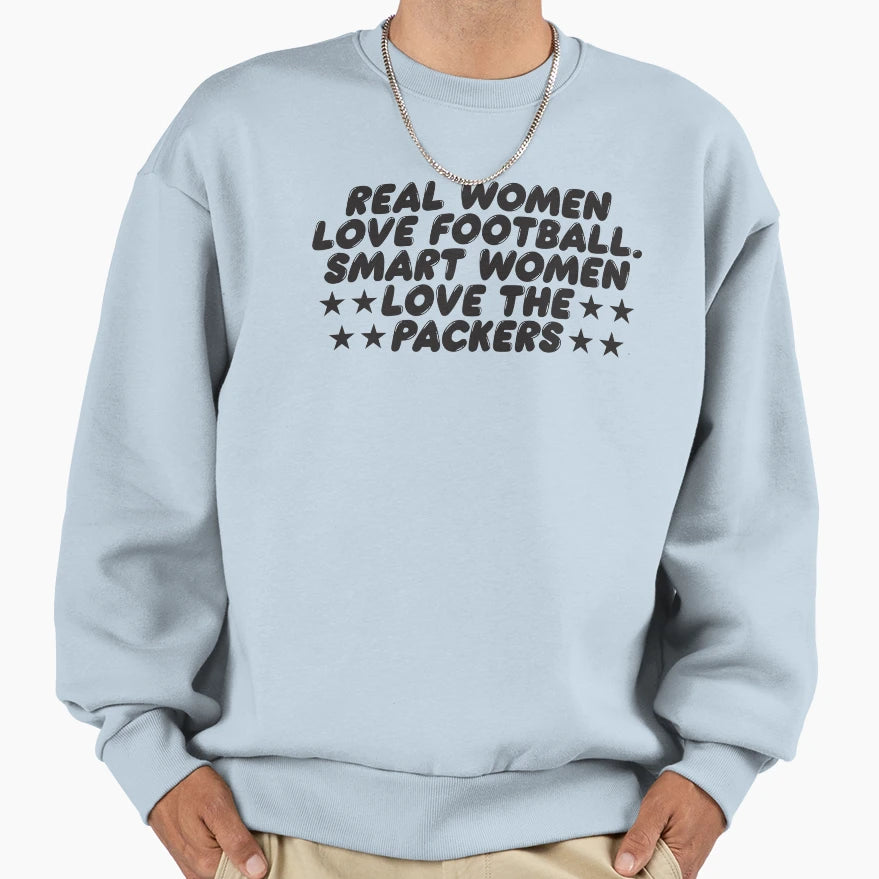 Real Love Football Smart Love Packers Sweatshirt - Aesthetic Graphic Unisex - T-Shirt, Sweatshirt, Hoodie