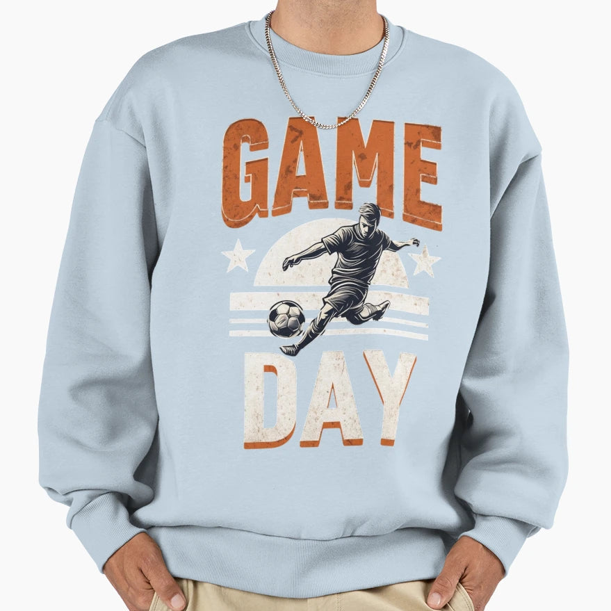 Game Day Soccer Sweatshirt - Graphic Print Men Women - T-Shirt, Sweatshirt, Hoodie