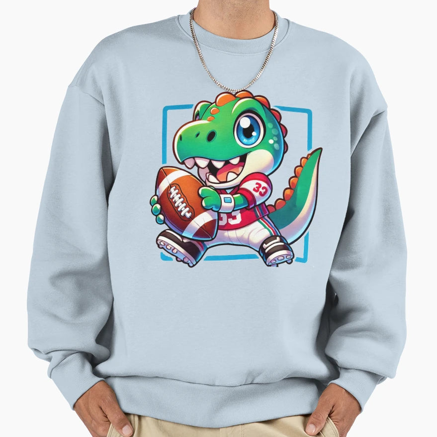 Anime Tyrannosaurus Rex Playing Sweatshirt - Aesthetic Graphic for Adults - T-Shirt, Sweatshirt, Hoodie