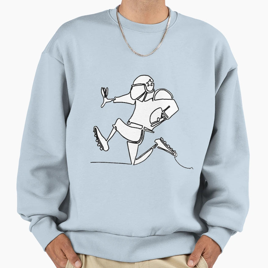 Football Sweatshirt - Minimalist Print Unisex - T-Shirt, Sweatshirt, Hoodie
