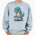Dino Football Player Sweatshirt - Unique Graphic for Adults - T-Shirt, Sweatshirt, Hoodie