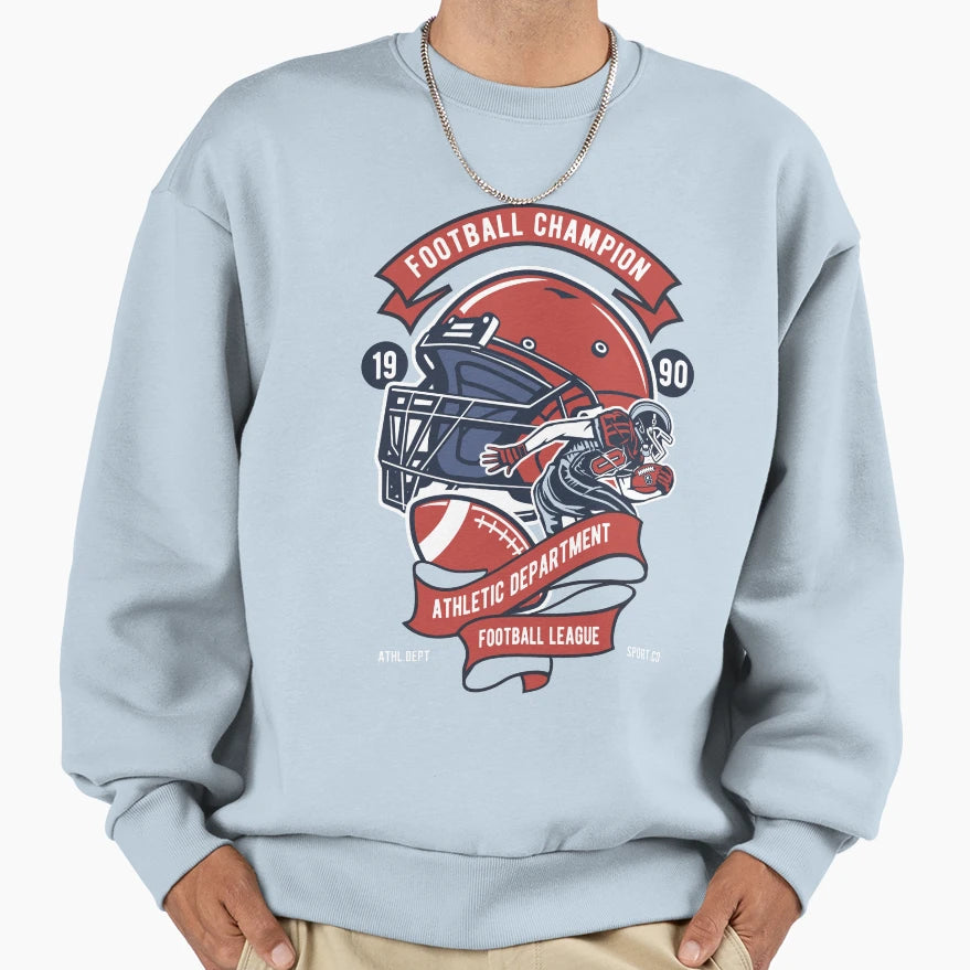 Football Champion Sweatshirt - Novelty Apparel for Adults - T-Shirt, Sweatshirt, Hoodie