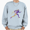 American Football Player Watercolor Sweatshirt - Novelty Apparel Men Women - T-Shirt, Sweatshirt, Hoodie