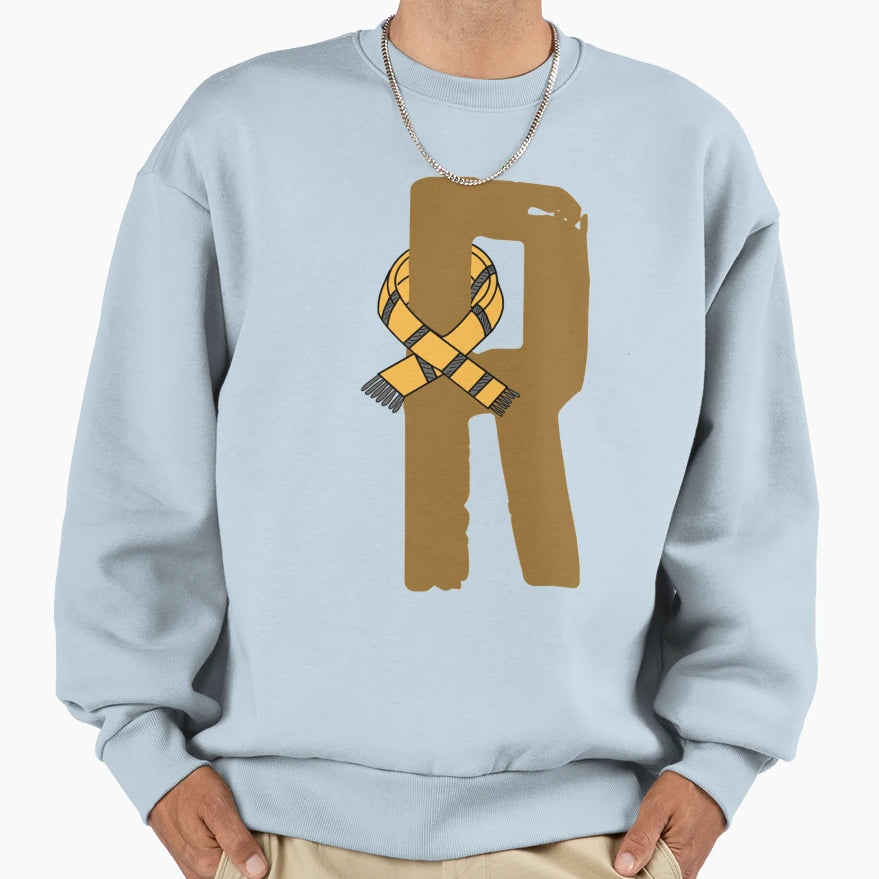 R Letter Magic School Team Badger Sweatshirt - Fun Novelty Design Unisex - T-Shirt, Sweatshirt, Hoodie