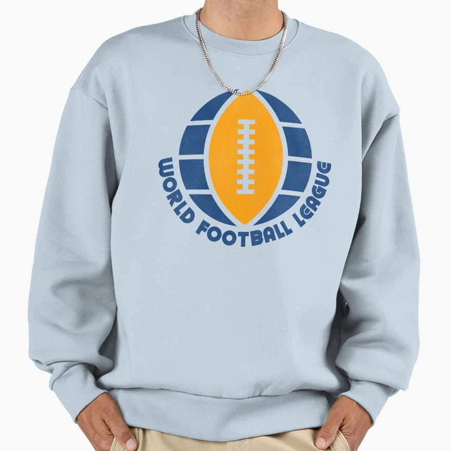 World Football League Defunct Sweatshirt - Casual Everyday Wear for Adults - T-Shirt, Sweatshirt, Hoodie