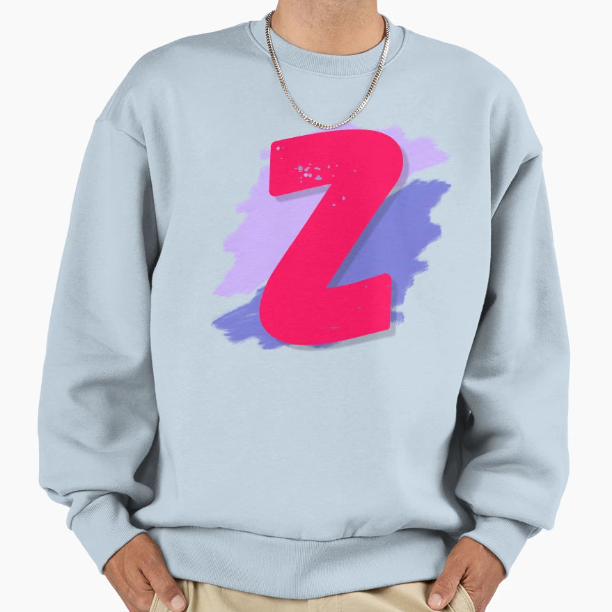 Letter Z Sweatshirt - Unique Graphic for Adults - T-Shirt, Sweatshirt, Hoodie
