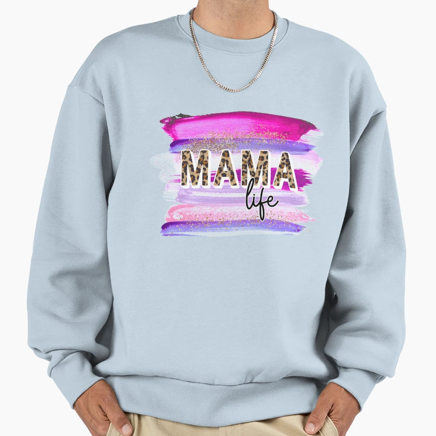 Mama Life Sweatshirt - Minimalist Print Unisex - T-Shirt, Sweatshirt, Hoodie