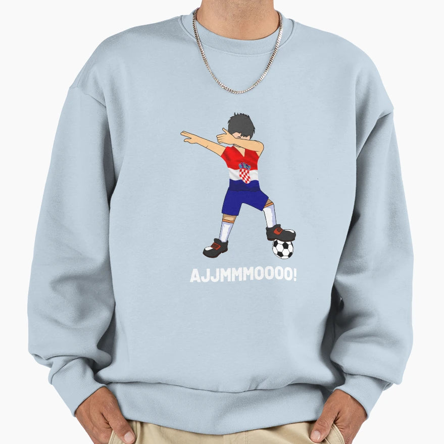 Football Croatia Sweatshirt - Aesthetic Graphic for Adults - T-Shirt, Sweatshirt, Hoodie