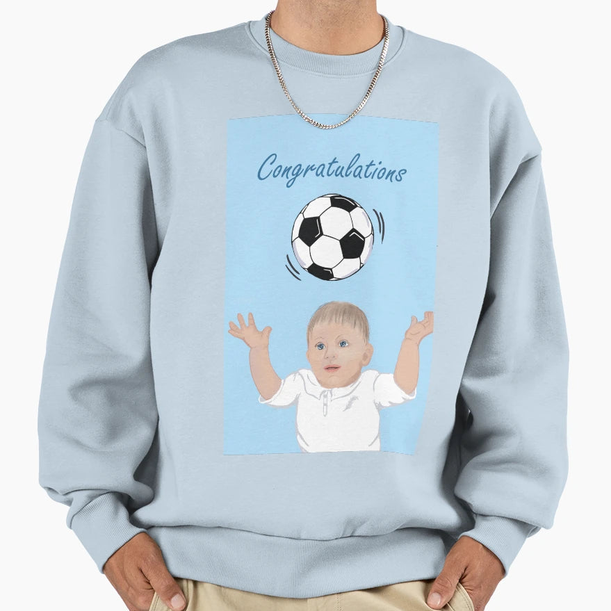 Football Congratulations Sweatshirt - Aesthetic Graphic Men Women - T-Shirt, Sweatshirt, Hoodie
