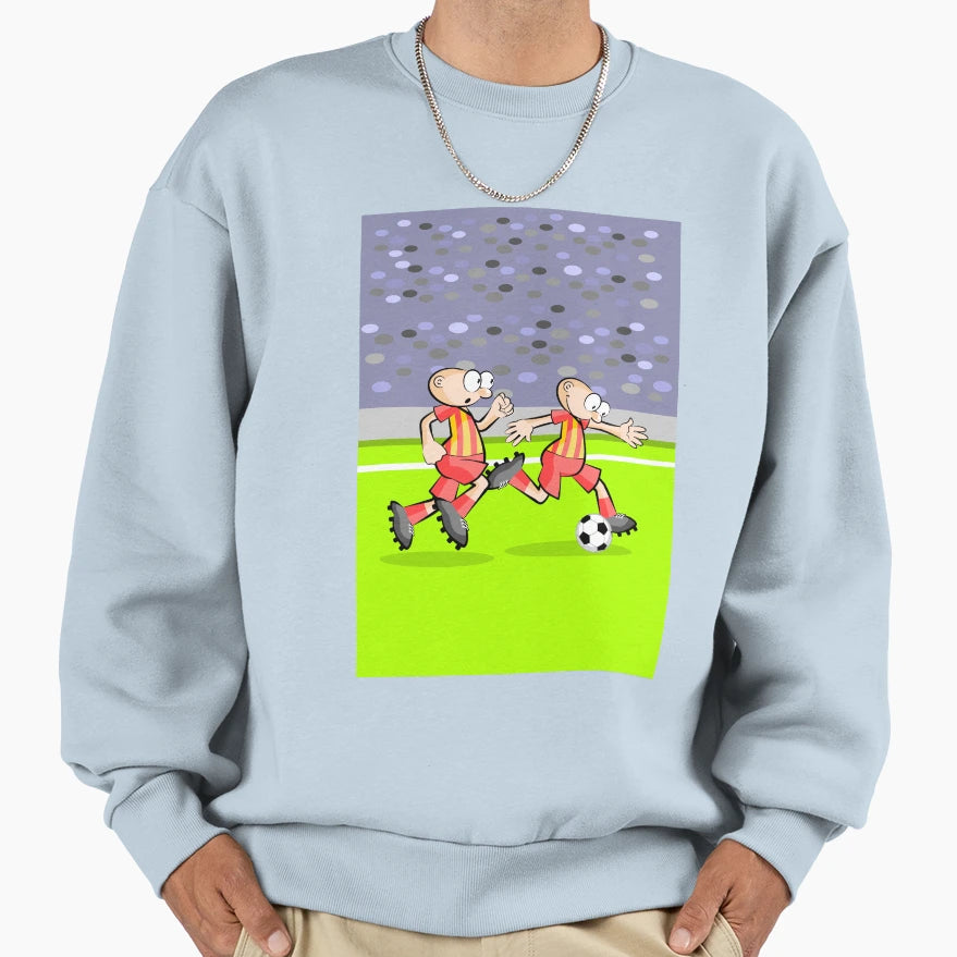 Football Two Players Run Carrying Sweatshirt - Unique Graphic Men Women - T-Shirt, Sweatshirt, Hoodie